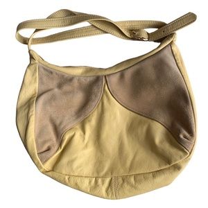 Vintage 70s Yellow Pastel Crossbody Bag